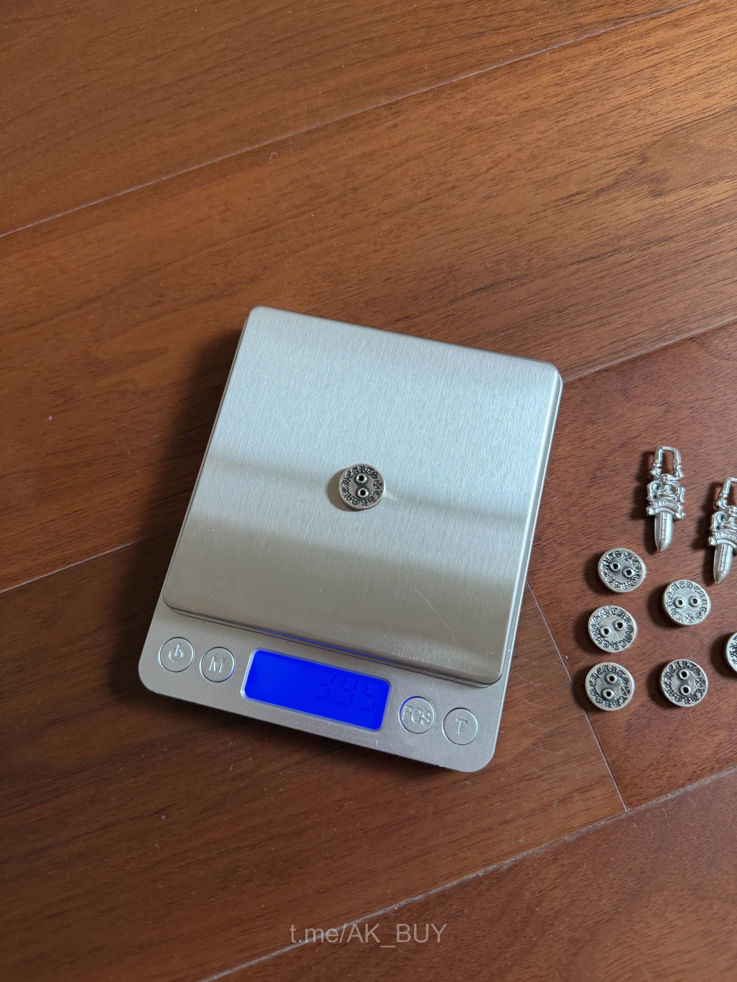 Chrome Hearts Silver Metal Buttons