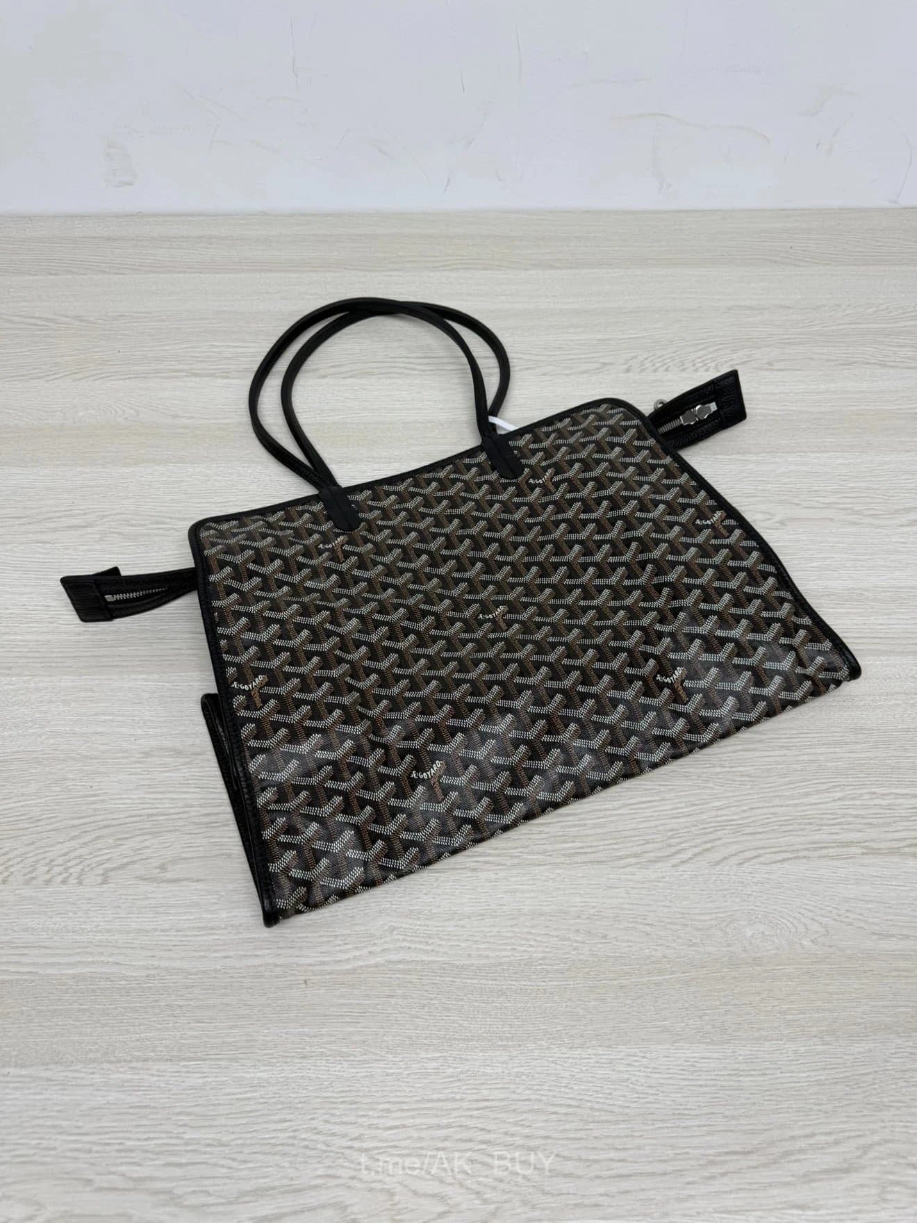 Goyard Black Coated Canvas Tote Bag