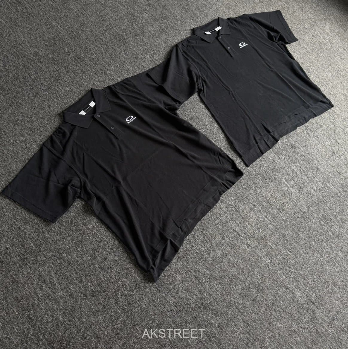 Balenciaga Black Cotton Polo Shirt