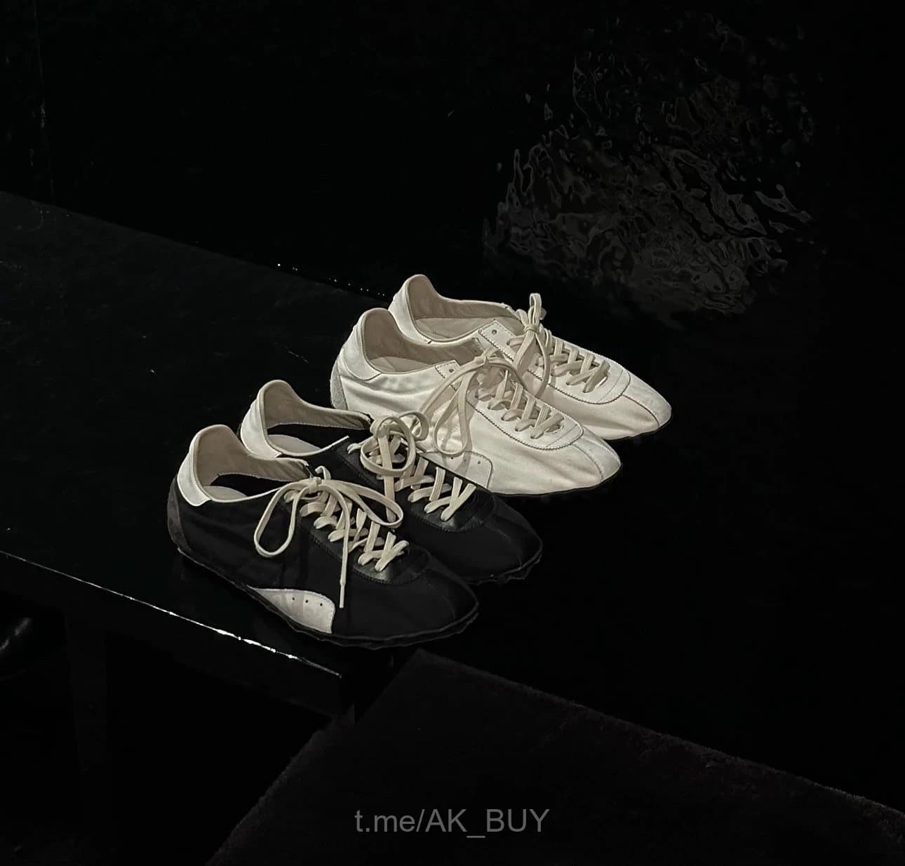 Maison Margiela White Leather Sneakers