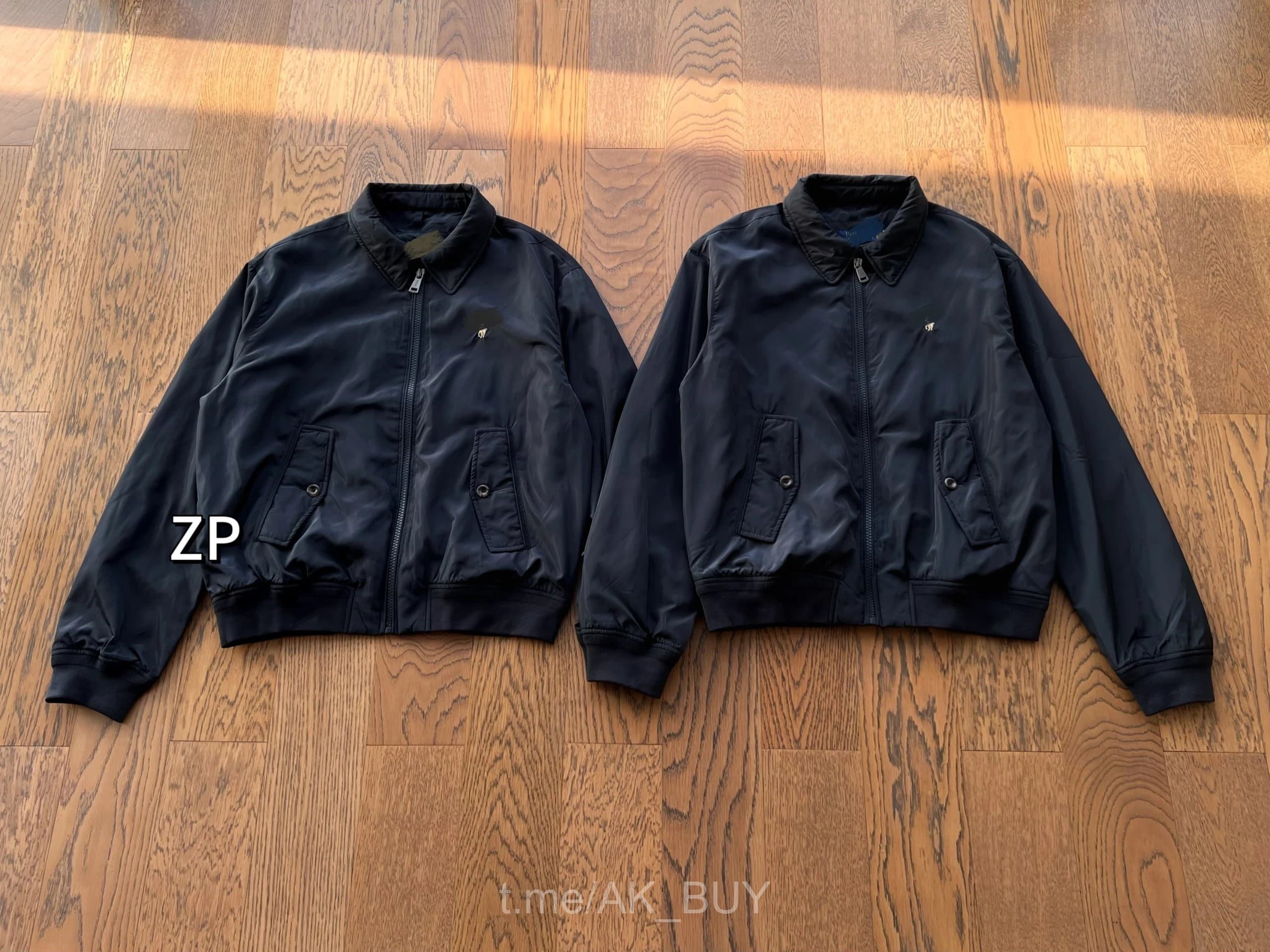 Ralph Lauren Black Nylon Bomber Jacket
