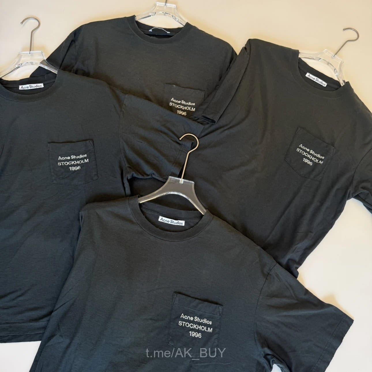 Acne Studios Dark Grey Cotton Pocket T Shirt