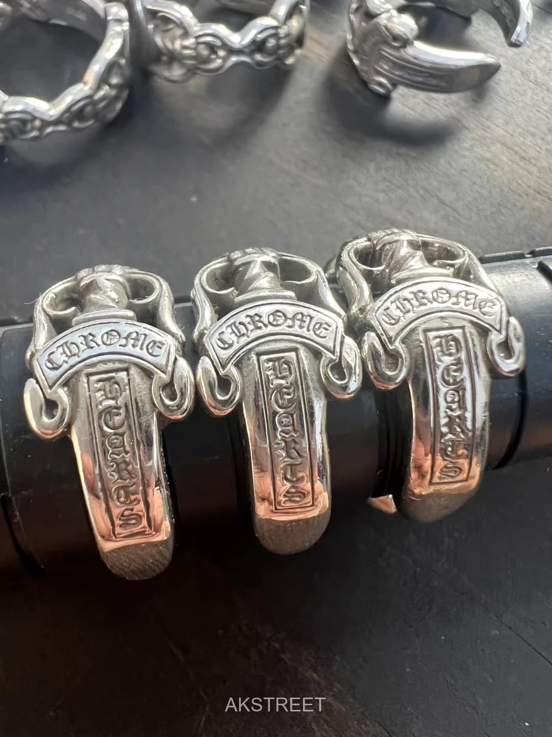 Chrome Hearts Silver Metal Ring