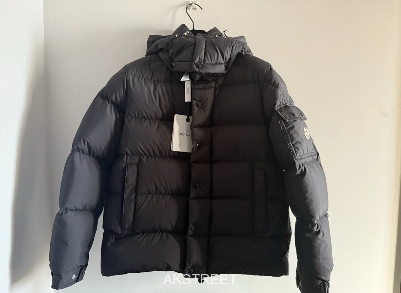 Moncler Black Nylon Puffer Jacket