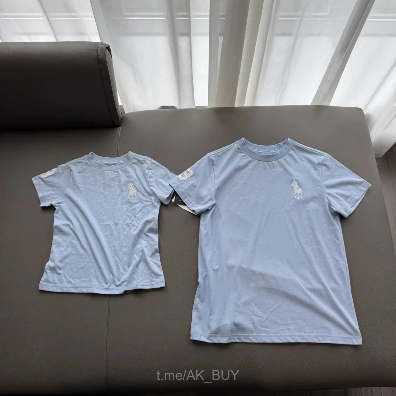 Ralph Lauren Light Blue Cotton T-Shirt