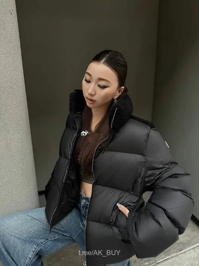 Moncler Black Quilted Nylon Puffer Jacket