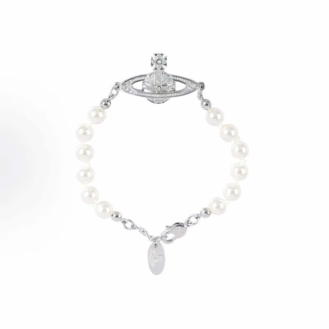 Vivienne Westwood White Pearl Beaded Bracelet