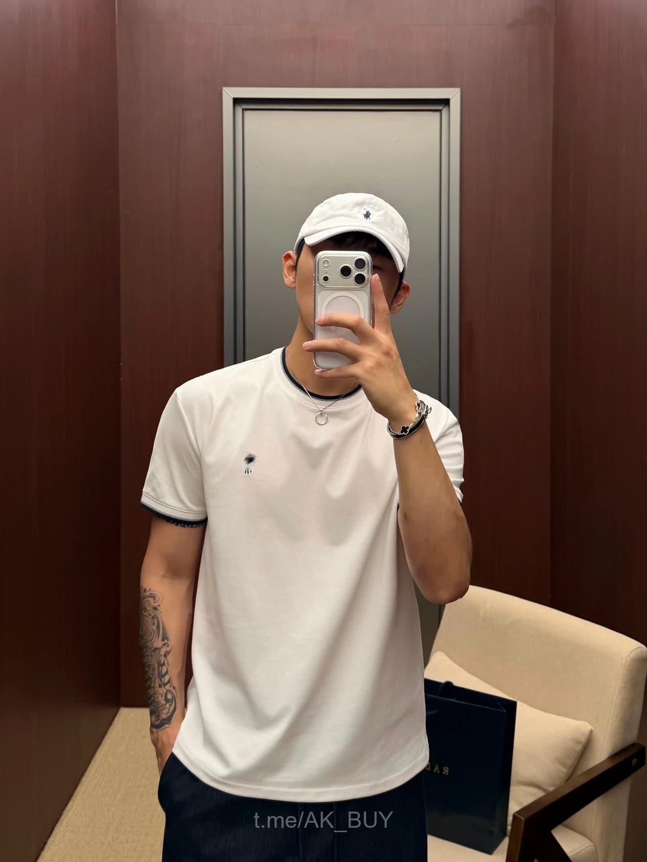 Ralph Lauren White Cotton T-Shirt