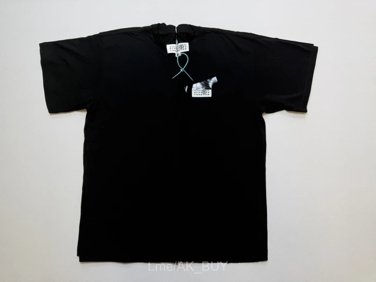 Maison Margiela Black Cotton Short Sleeve T-Shirt