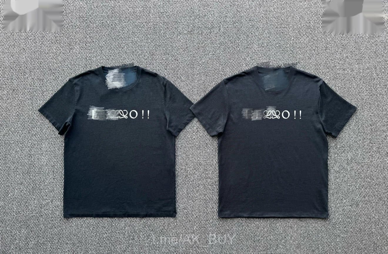 Loewe Black Cotton Printed T-Shirt