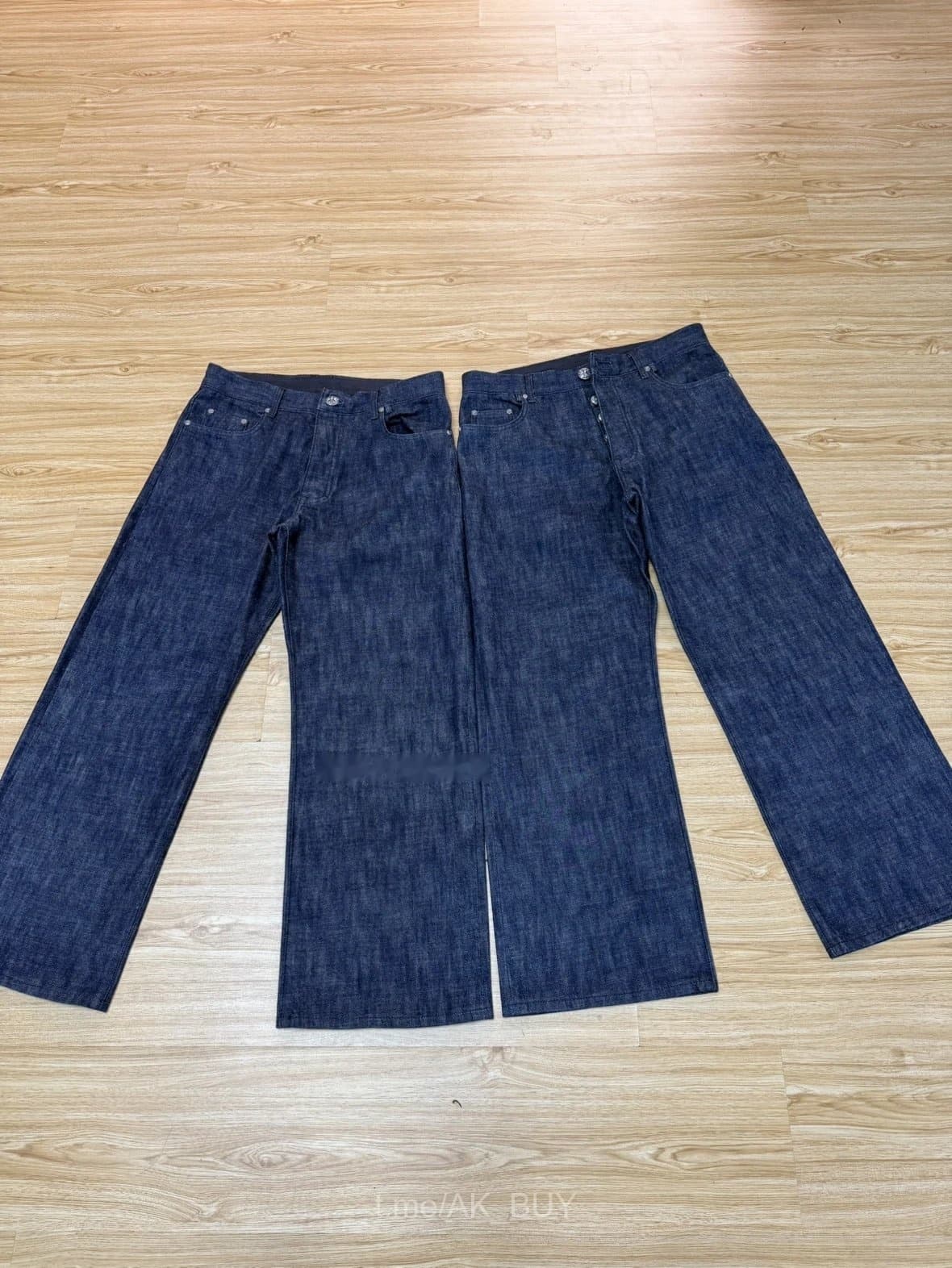 Chrome Hearts Dark Blue Denim Jeans