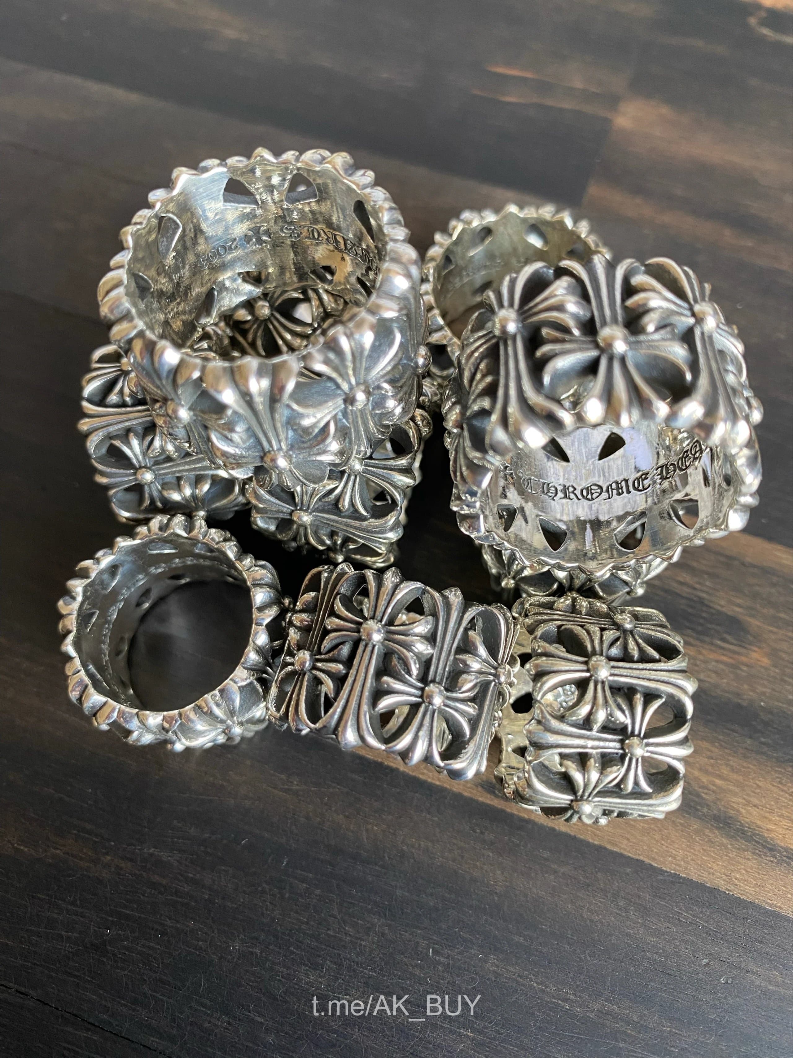 Chrome Hearts Silver Sterling Silver Ring