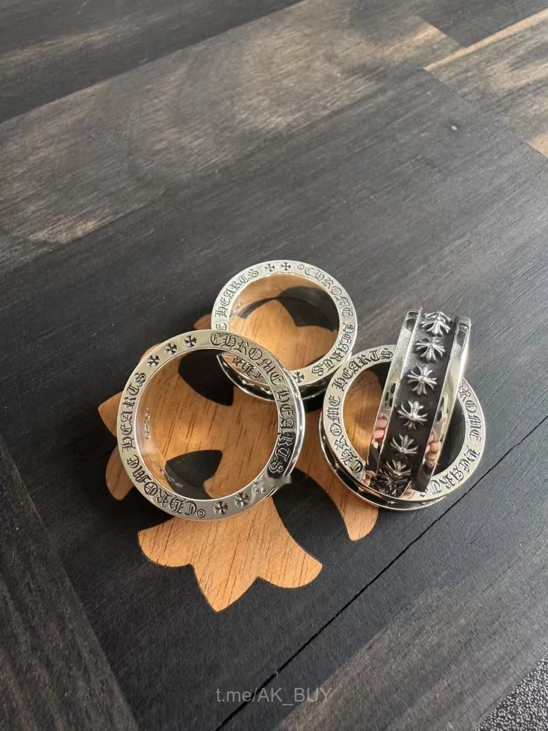 Chrome Hearts Silver Metal Ring