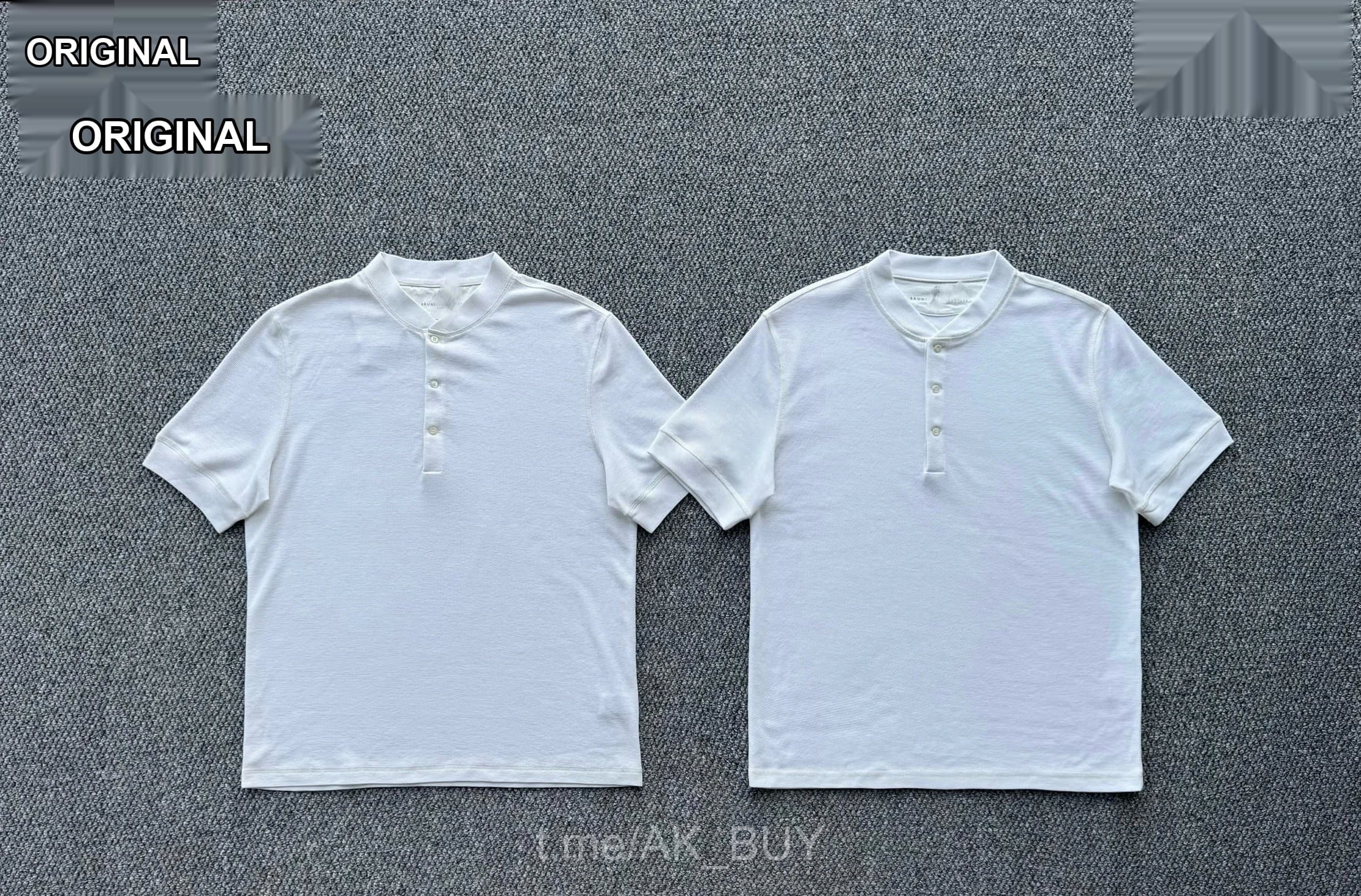 Brunello Cucinelli White Cotton Knit Polo Shirt