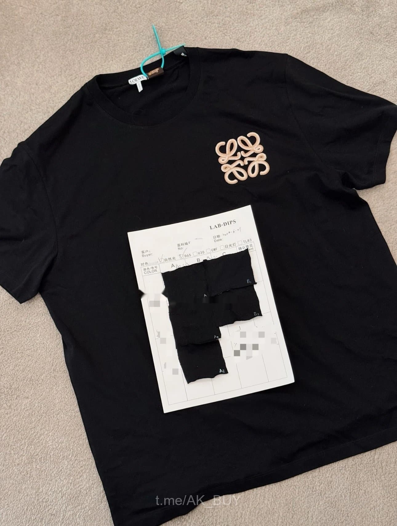 Loewe Black Cotton Logo T-Shirt