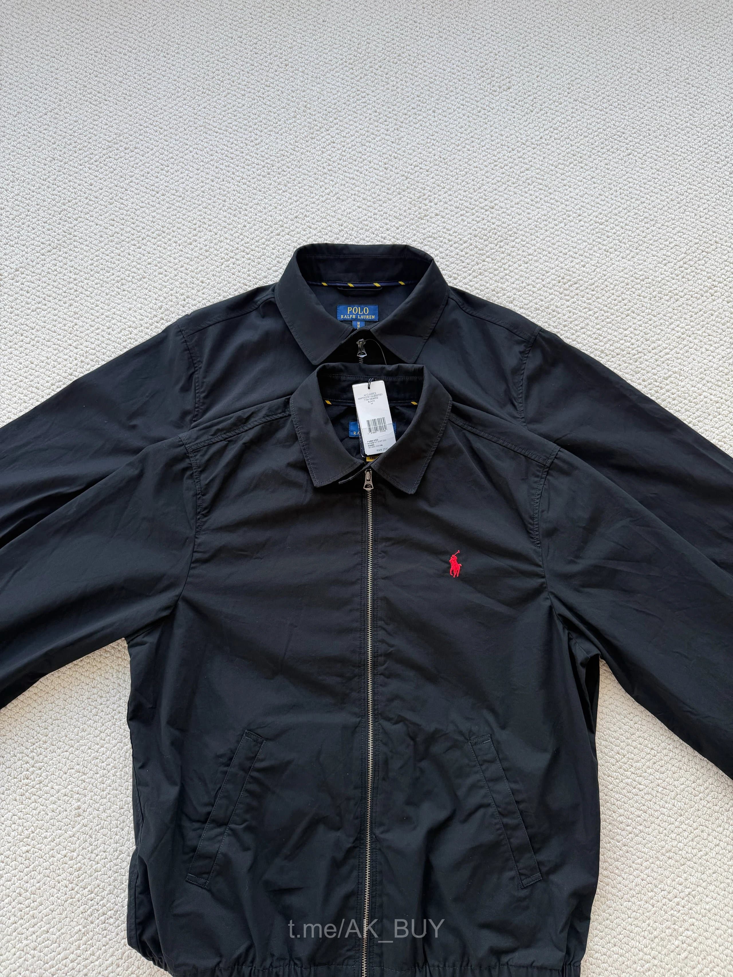 Ralph Lauren Black Cotton Zip Jacket