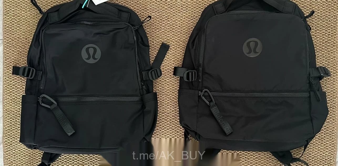 Lululemon Black Nylon Backpack