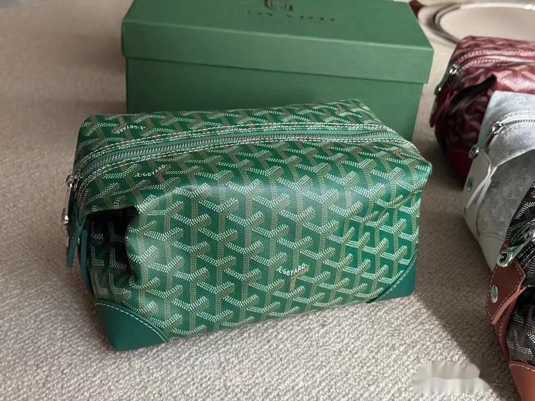 Goyard Blue Printed Canvas Toiletry Bag