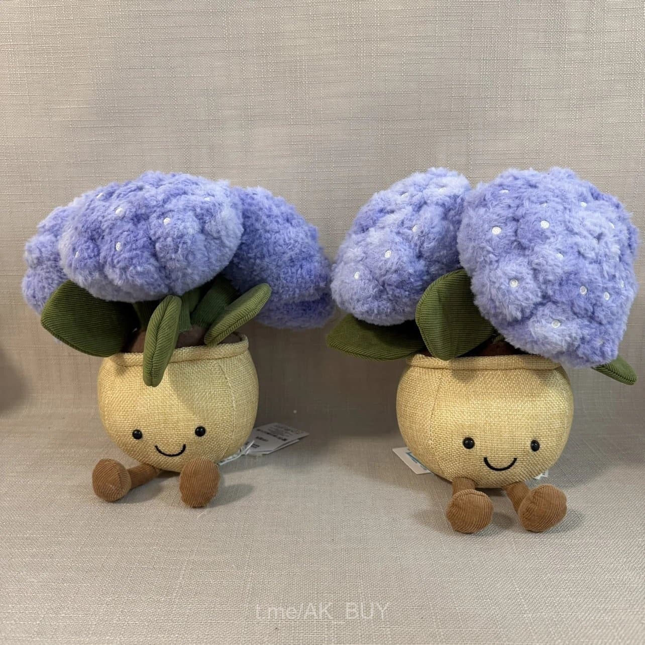 Jellycat Purple Plush Flower Pot Toy