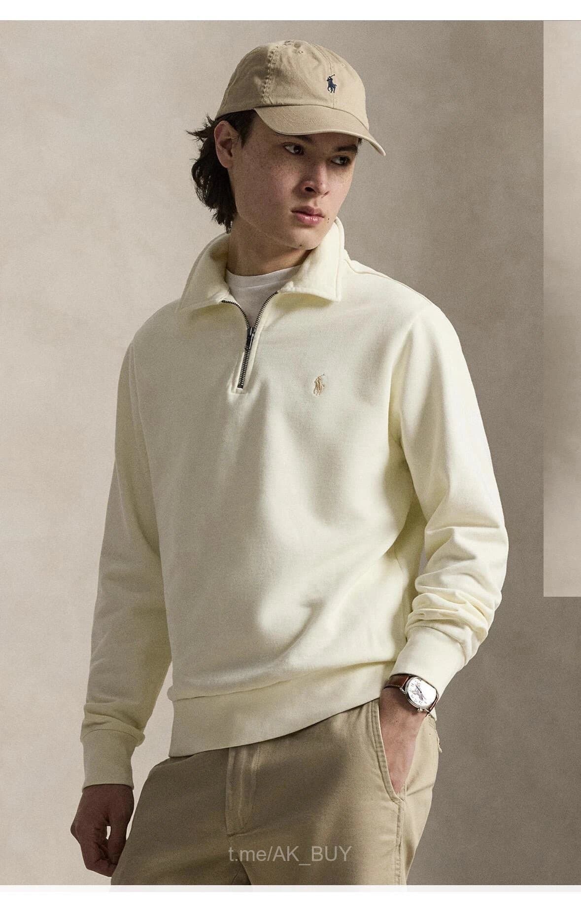 Ralph Lauren White Cotton Hoodie