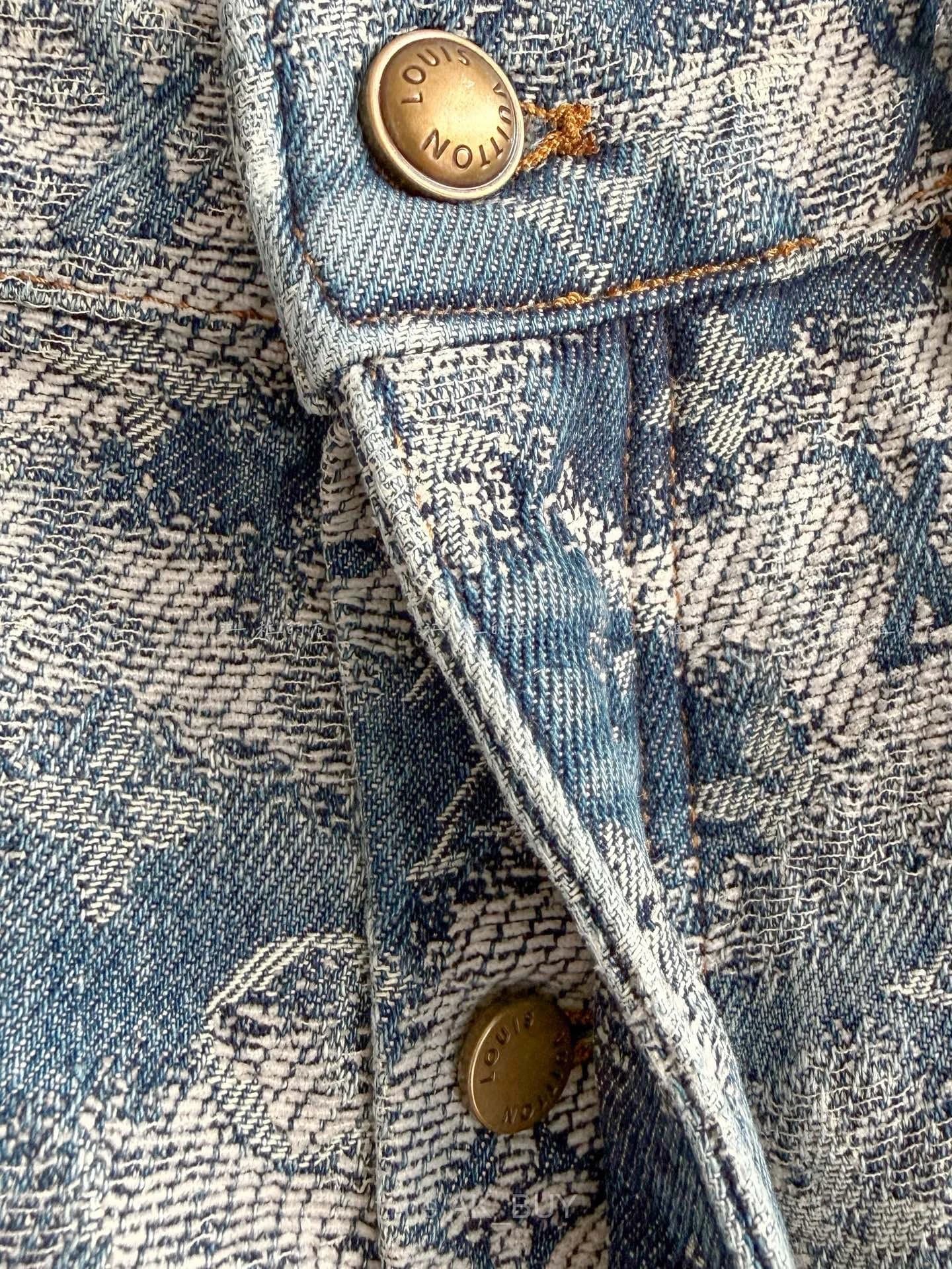 Louis Vuitton Blue Monogram Camouflage Denim Jeans
