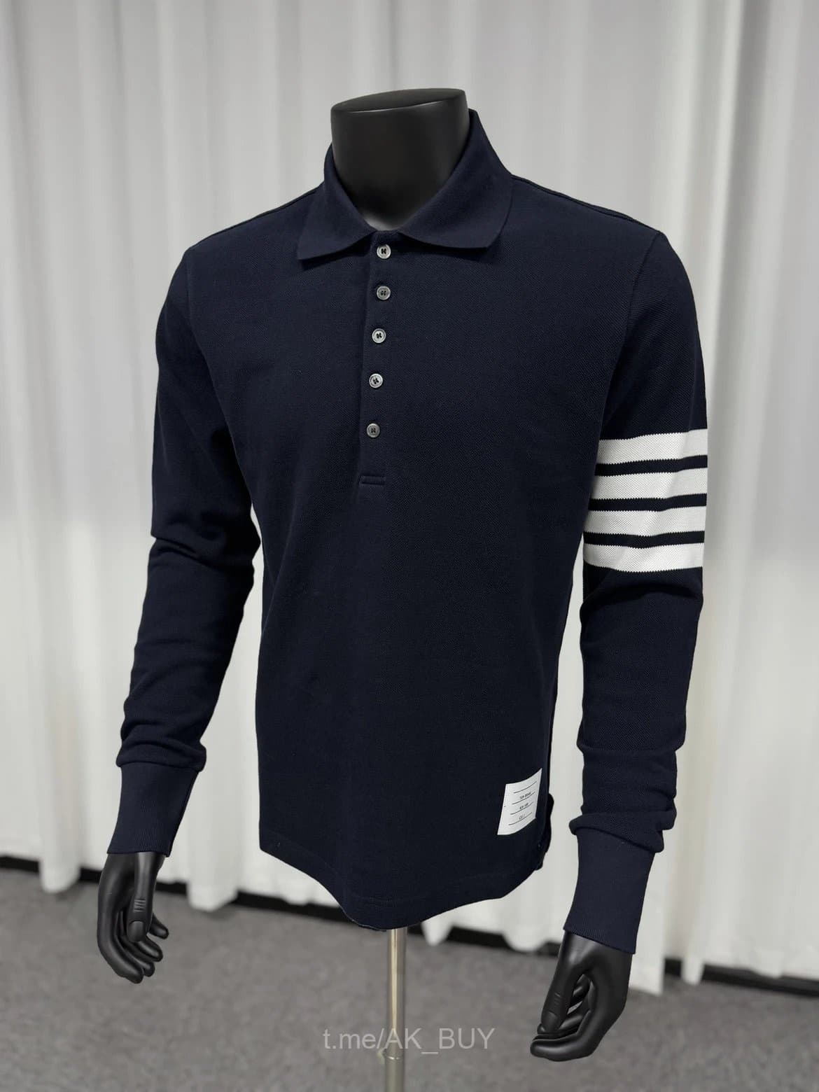 Thom Browne Long Sleeve Polo