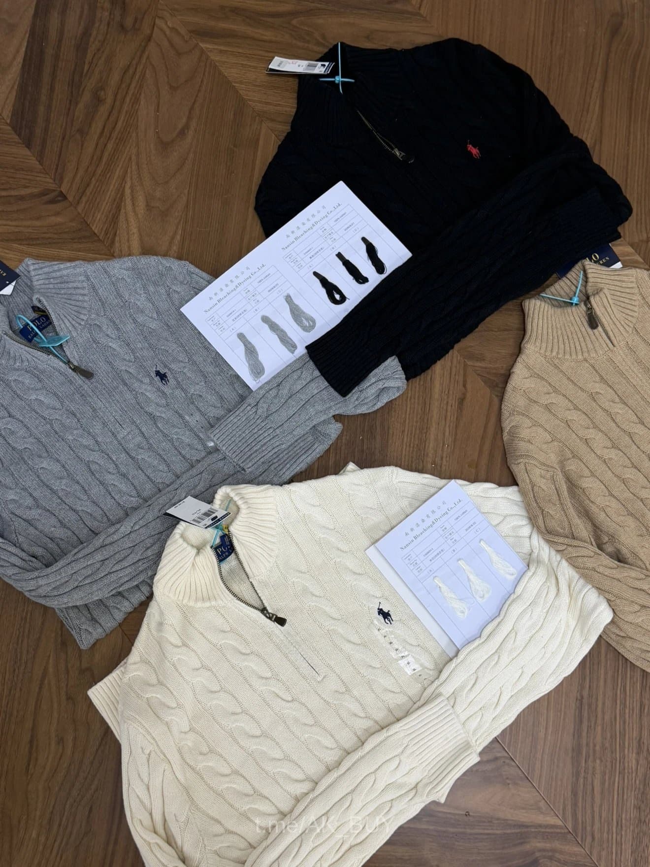 Ralph Lauren Black Cable Knit Sweater
