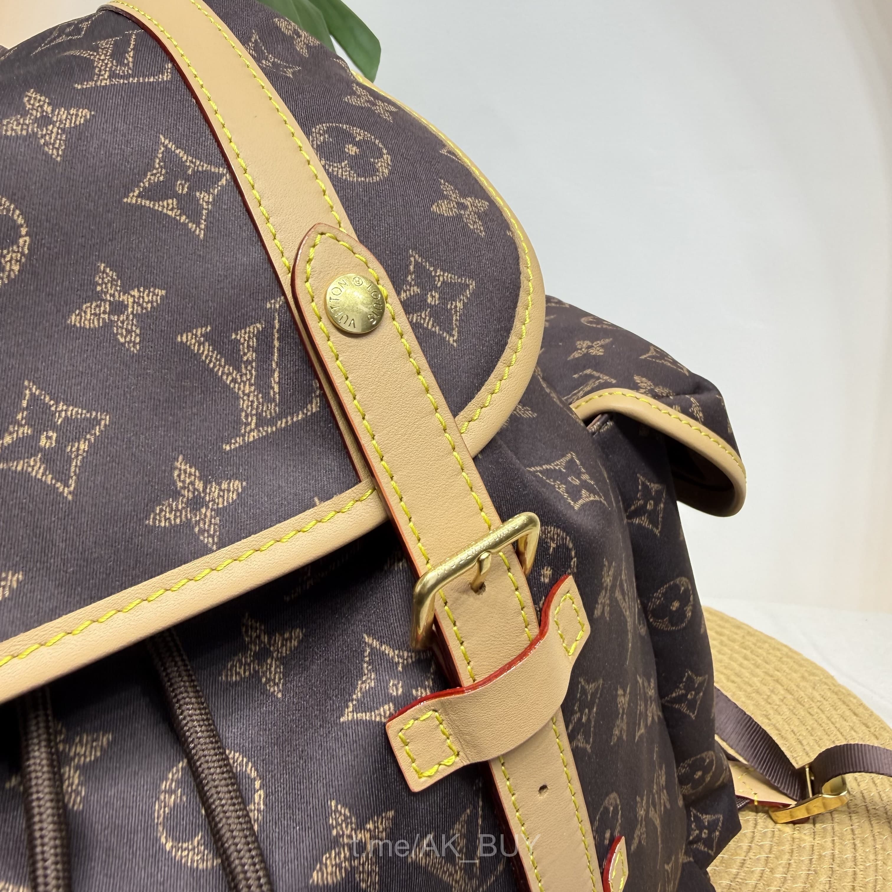 Louis Vuitton Brown Nylon Silk Tech Backpack