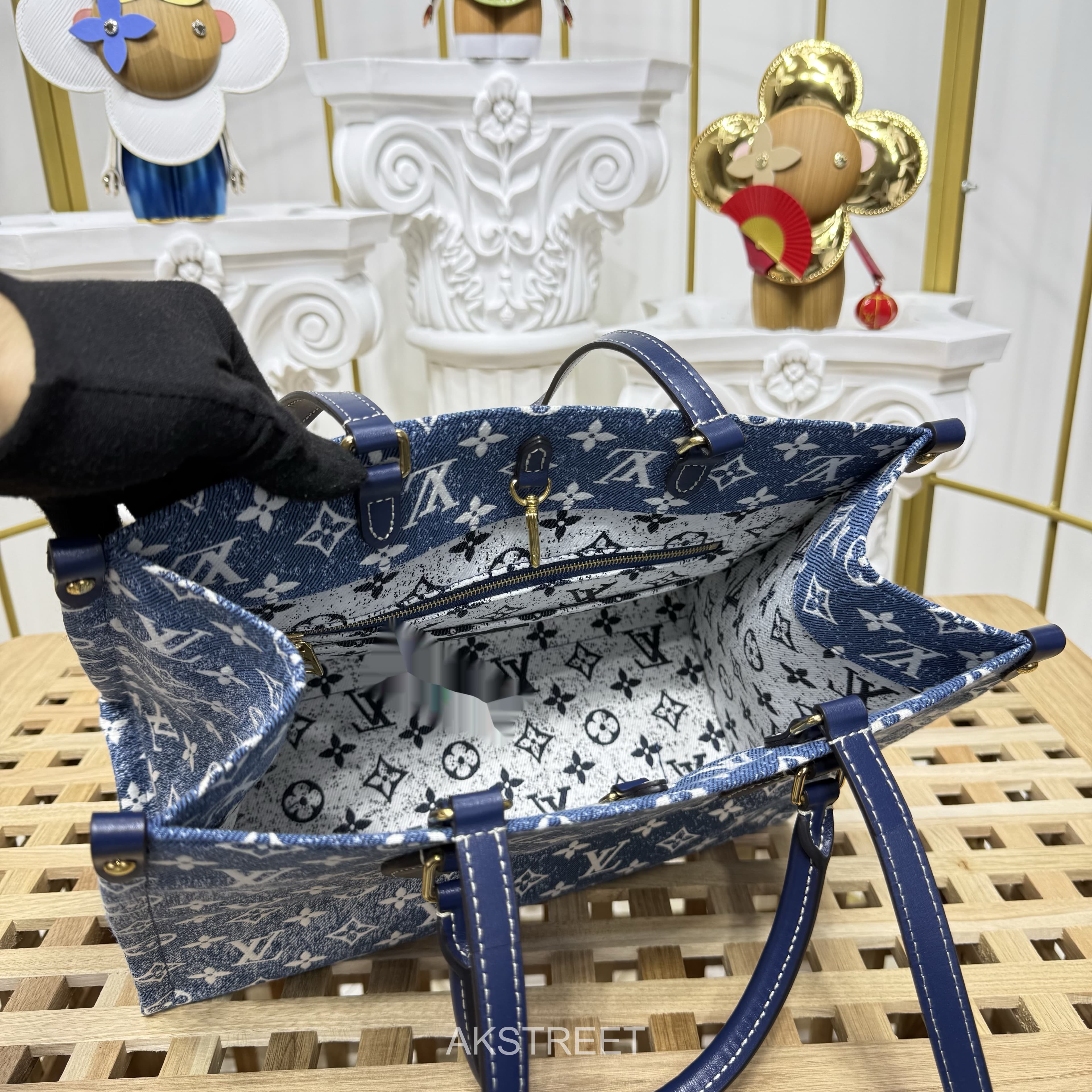 Louis Vuitton Blue Monogram Denim Tote Bag