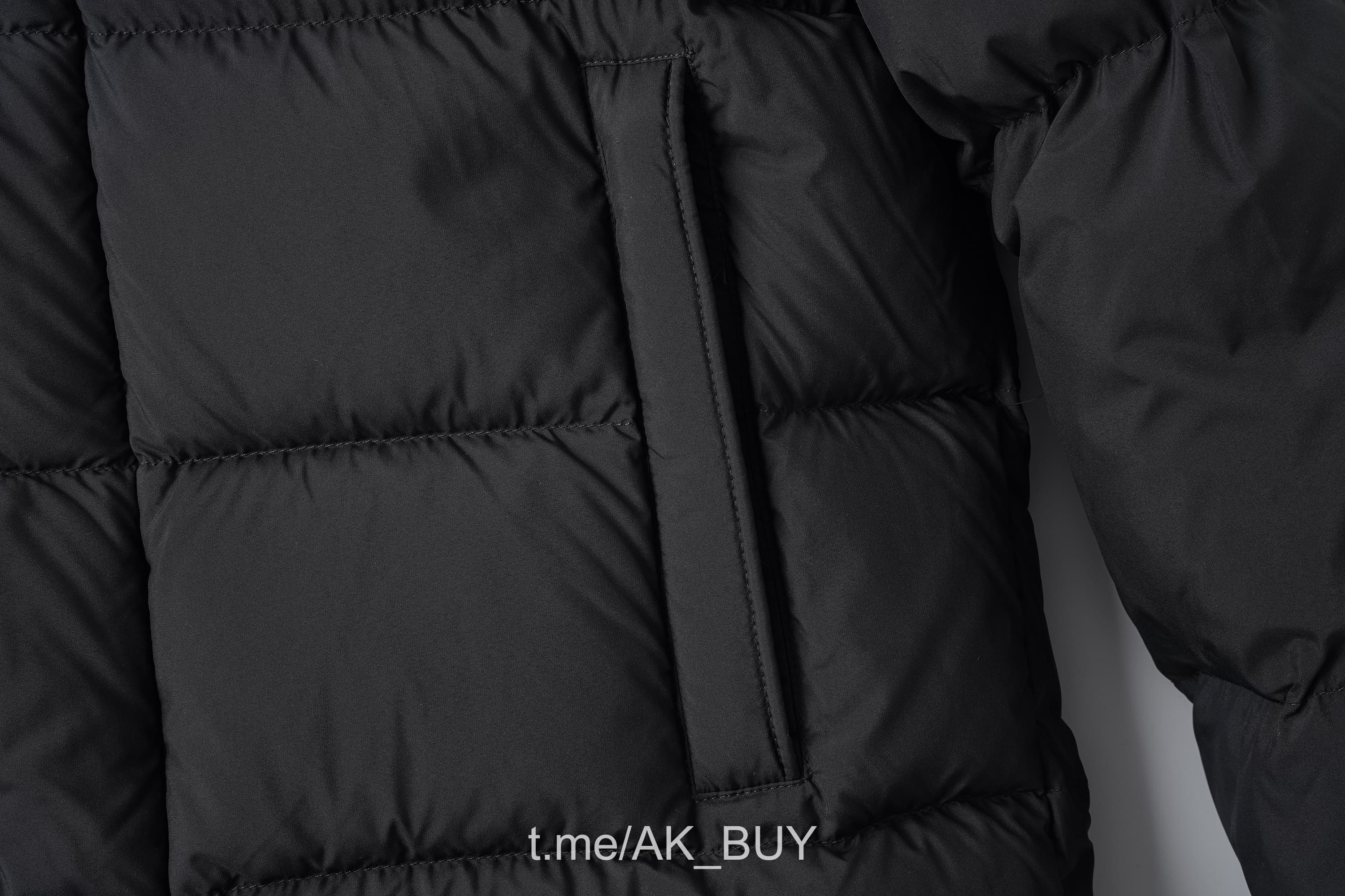 Moncler Black Nylon Puffer Jacket