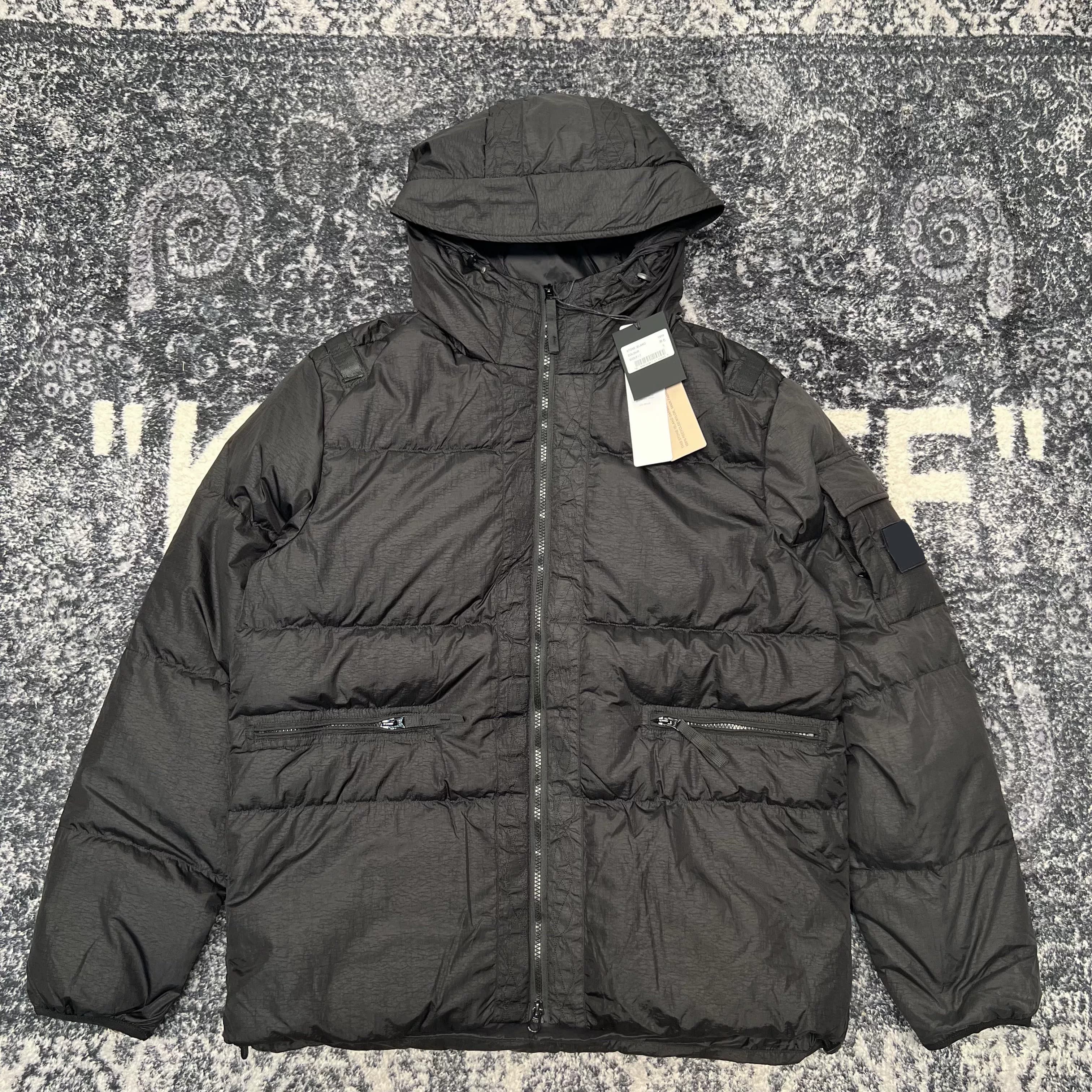 Stone Island Black Nylon Puffer Jacket