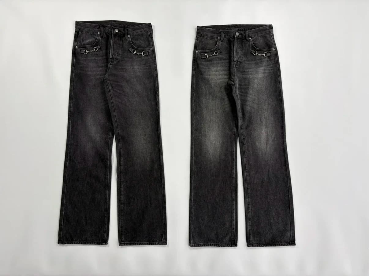 SA Made Black Washed Denim Jeans