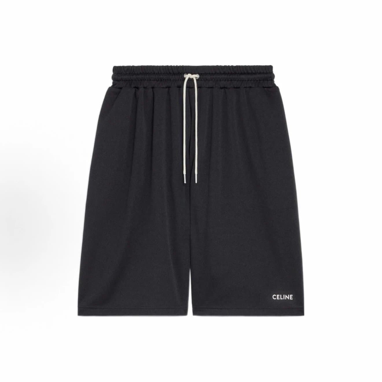 SA Made Black Cotton Fleece Shorts