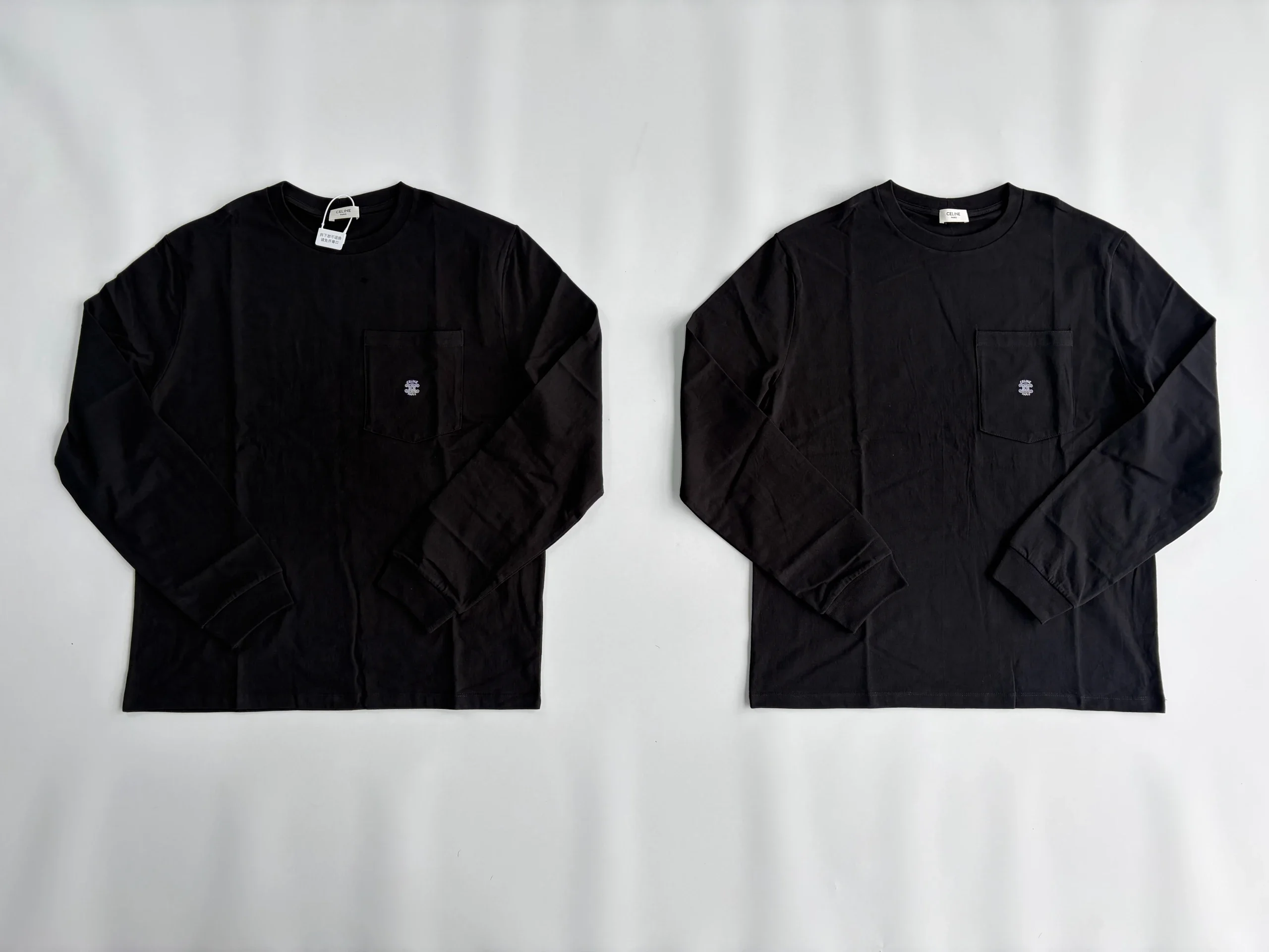 SA Made Black Cotton Long Sleeve Shirt