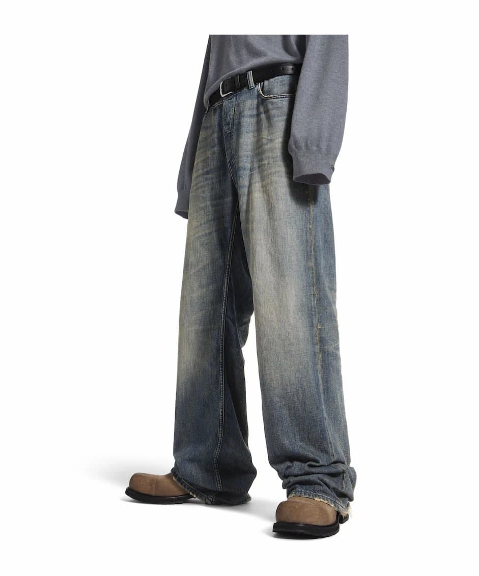 SA Made Blue Distressed Denim Jeans