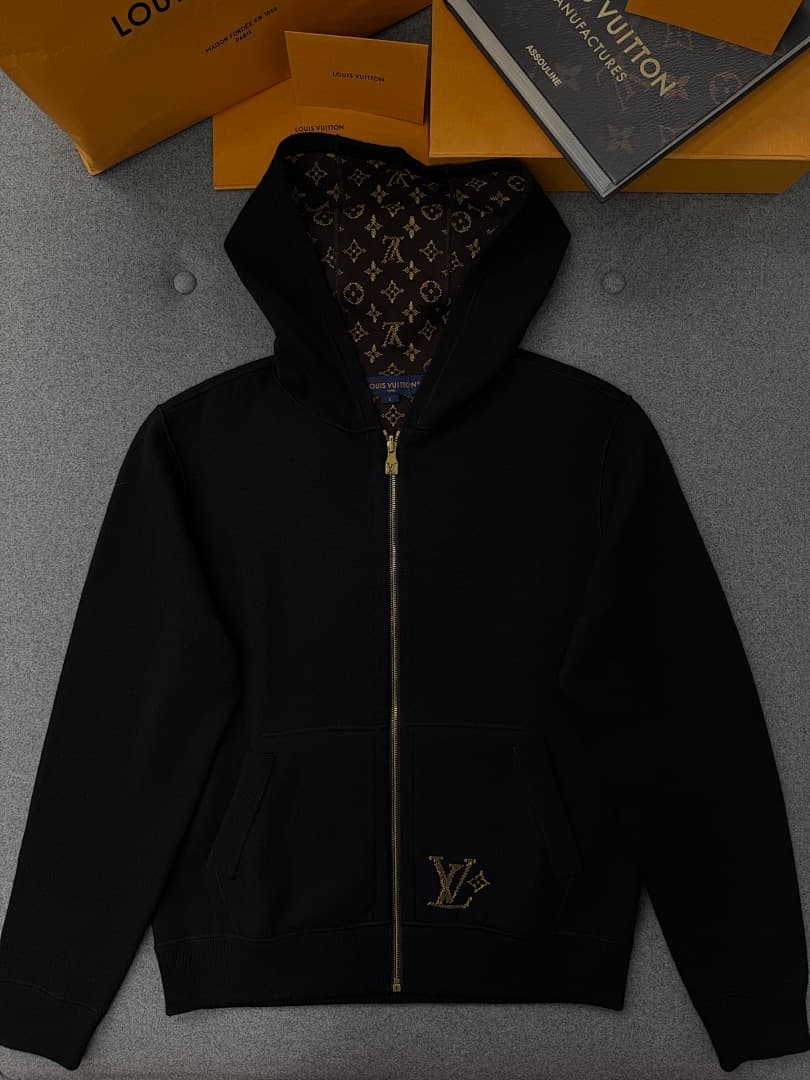 Louis Vuitton Black Zip Hoodie