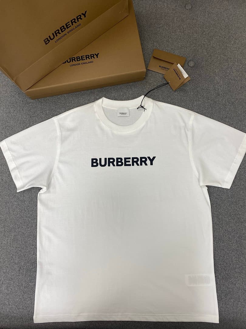 Burberry Logo Print White T-Shirt