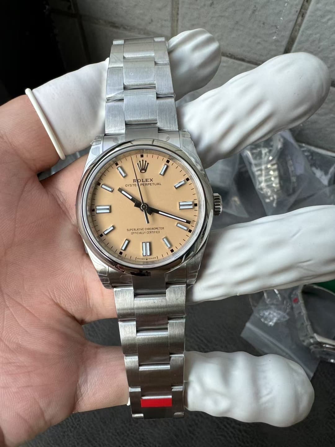 Rolex Oyster Perpetual 36mm Candy Pink Lacquer Dial Smooth Bezel Oyster Bracelet (126000) 1:1 Super Clone – DD3230 Movement