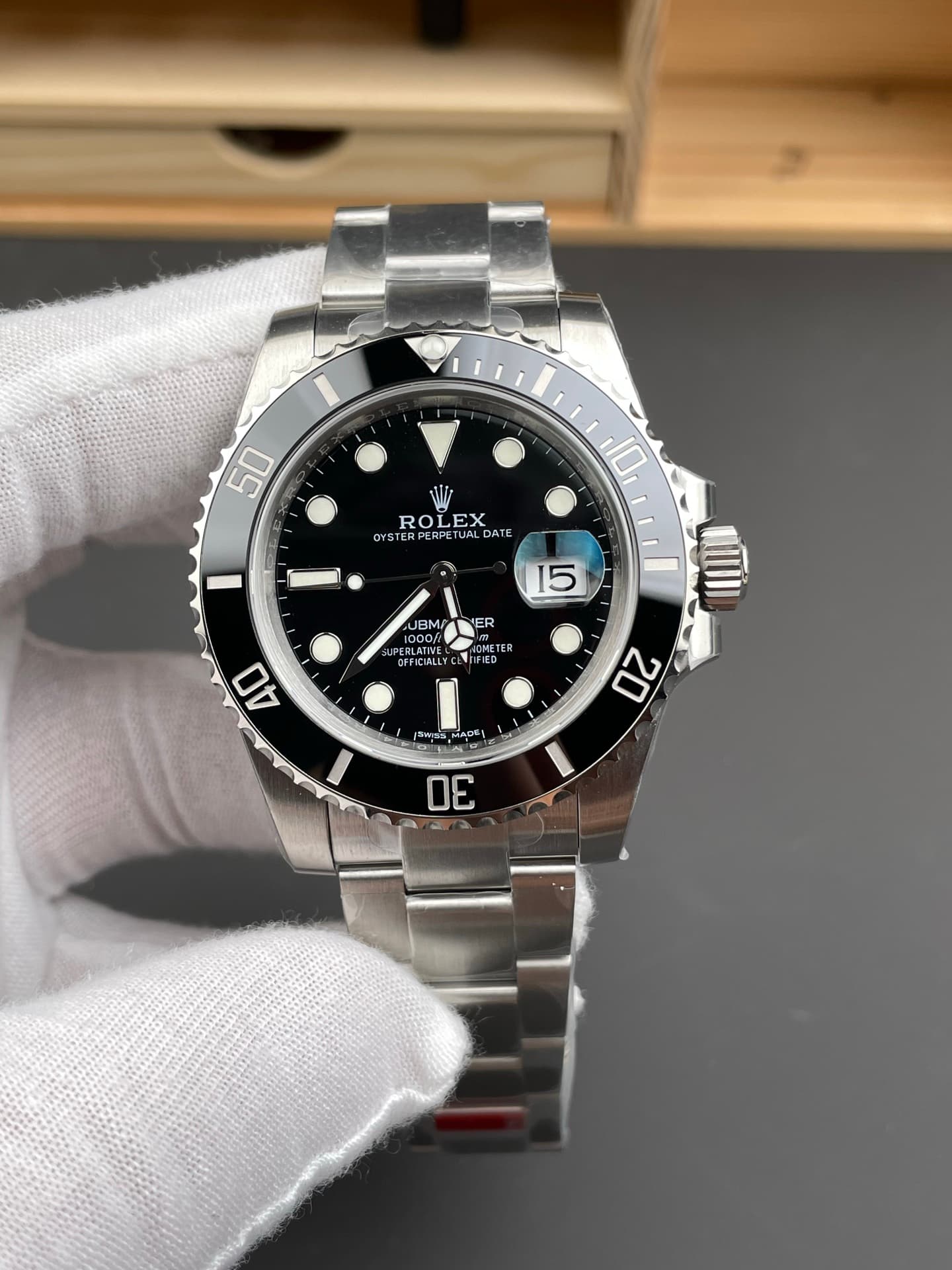 Rolex Submariner Date “Black Submariner” 40mm (116610LN) 1:1 Super Clone – DD3135 Movement