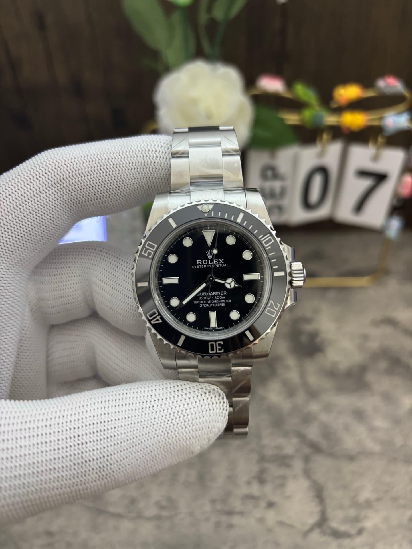 Rolex Submariner “No-Date” Black 40mm (114060) 1:1 Super Clone – DD3130 Movement