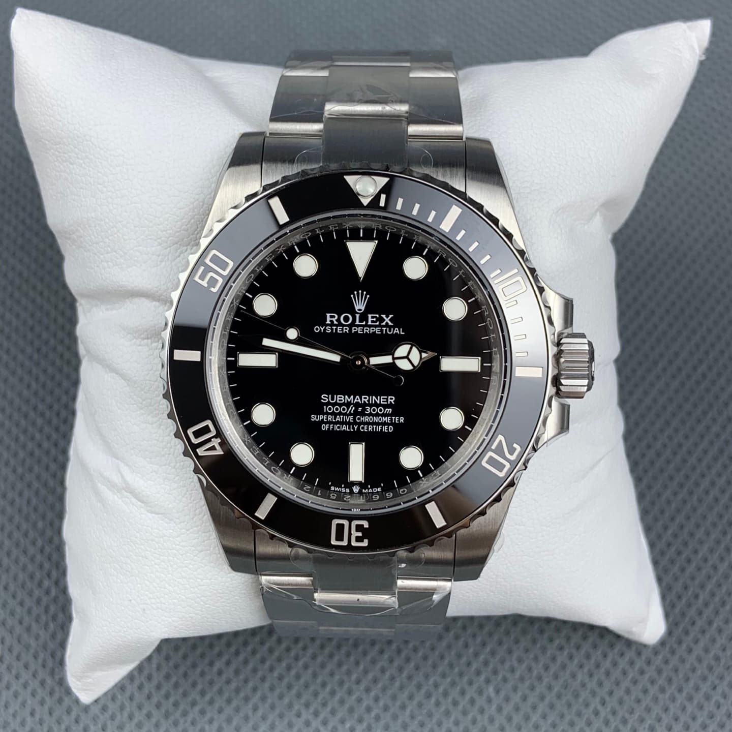 Rolex Submariner “No-Date” Black 41mm (124060) 1:1 Super Clone – DD3230 Movement
