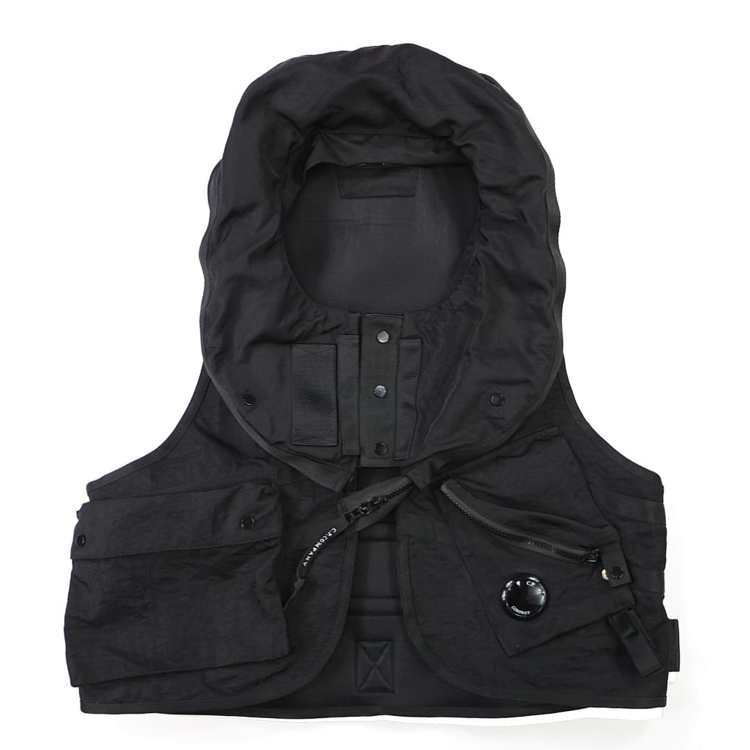 Stone Island Black Nylon Utility Vest