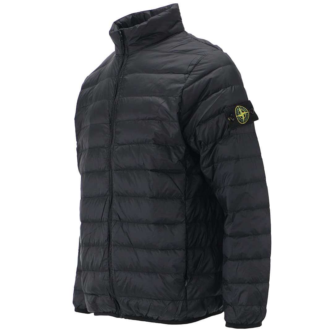 Stone Island Black Quilted Nylon Puffer Jacket
